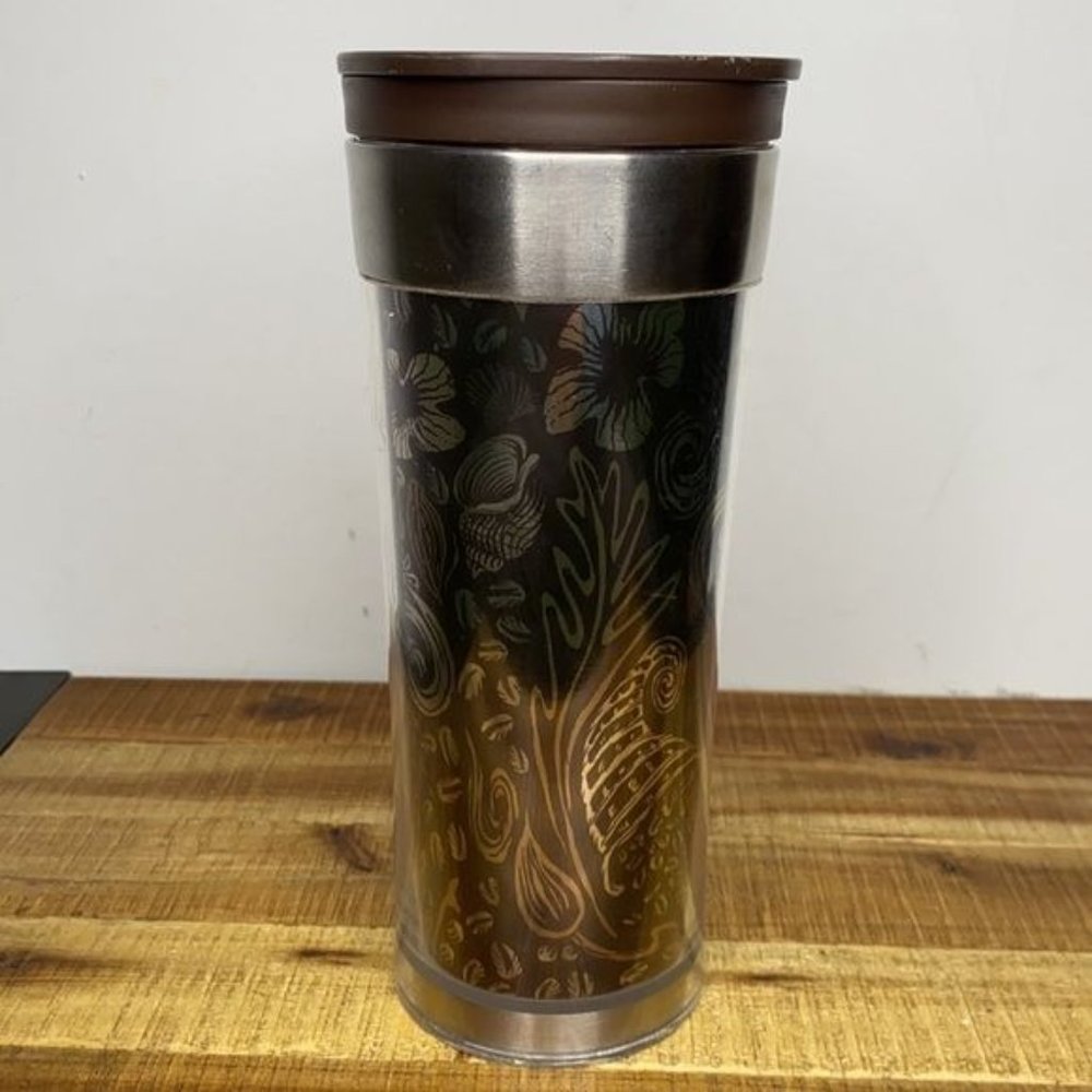 2007 Starbucks Mermaid Double Tail 16oz Grande Travel Tumbler - Picture 3 of 9
